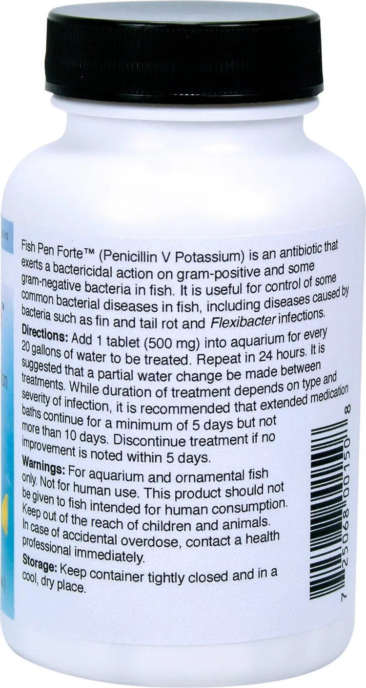 Fish Pen Forte - Penicillin 500 mg Tablets - 100 Count