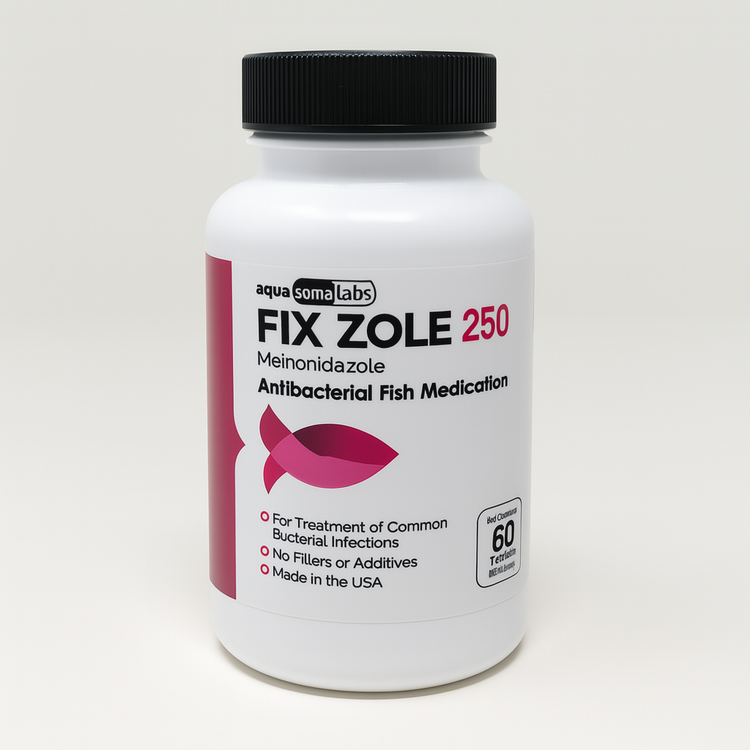 Fish Zole 250mg - Fish Metronidazole antibiotics 60 Tablets