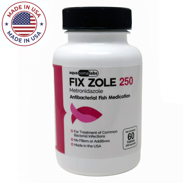 Fish Zole 250mg - Fish Metronidazole antibiotics 60 Tablets