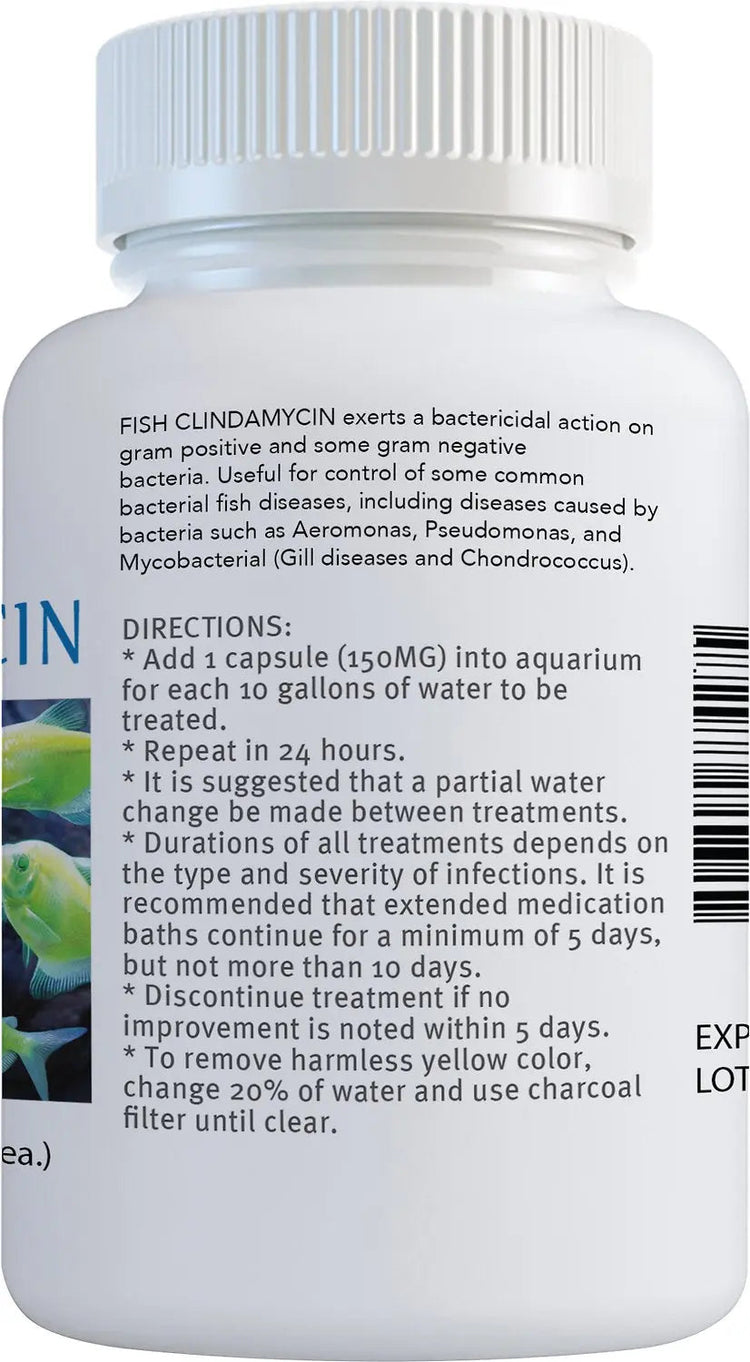 Fish Clindamycin Fish Aid Antibiotics 150 mg 30 count