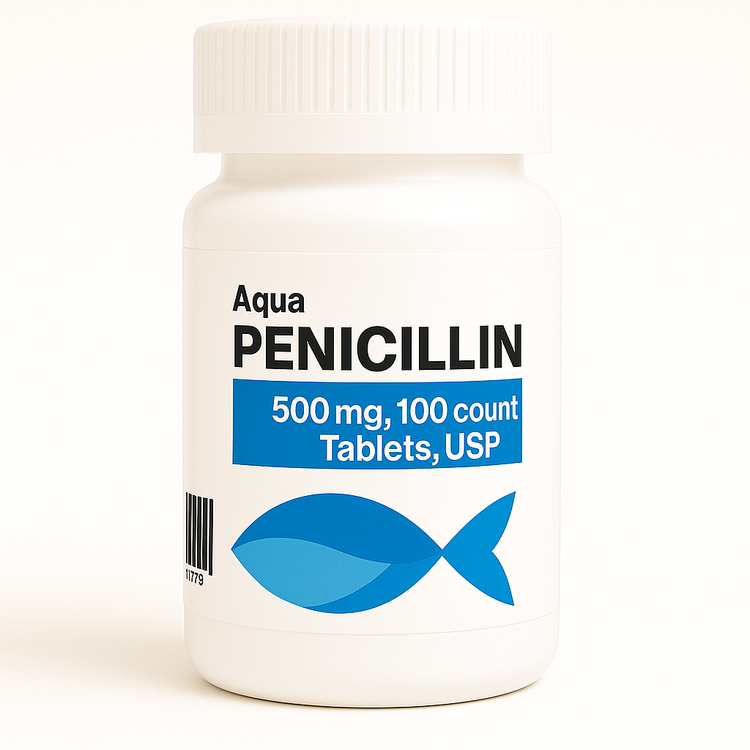 Fish Penicillin 500 mg Tablets - 100 Count