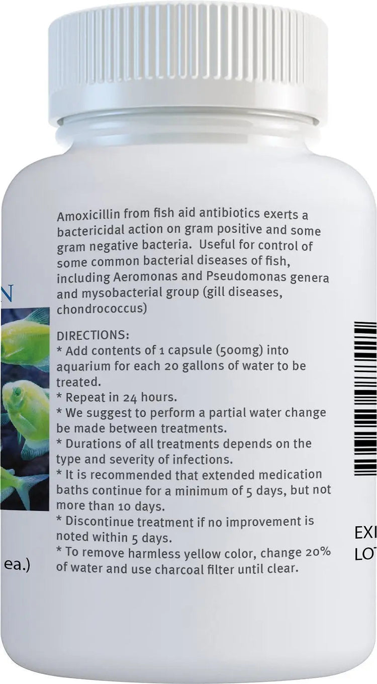 Fish Aid Antibiotics Amoxicillin - 500 mg 