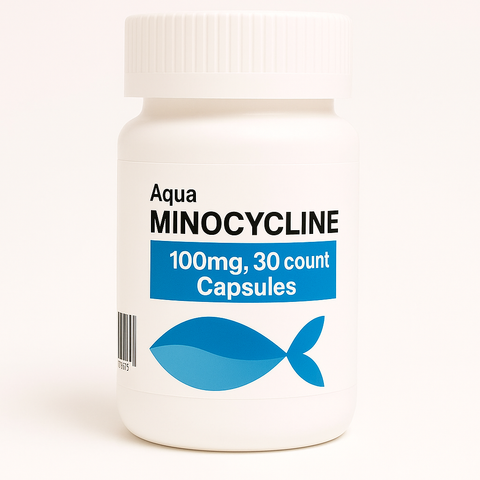 fish Minocycline  hyclate 100 mg Capsules - 30 Count