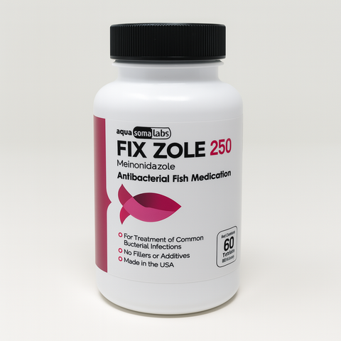 Fish Zole 250mg - Fish Metronidazole antibiotics 60 Tablets